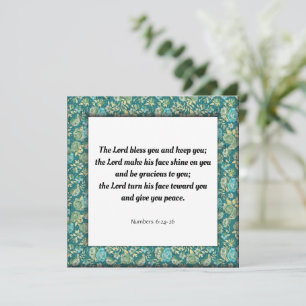 Tarjeta Números de versículos de las escrituras 6:24-26