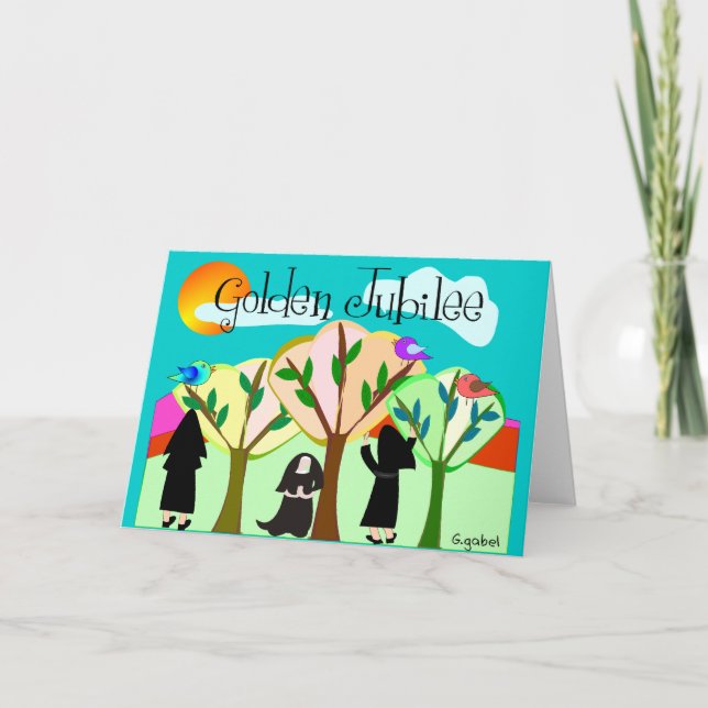 Tarjeta Nun Golden Jubilee Gifts (Anverso)
