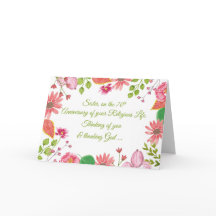 Nun Religious Jubilee 70 Aniversario Acuarela