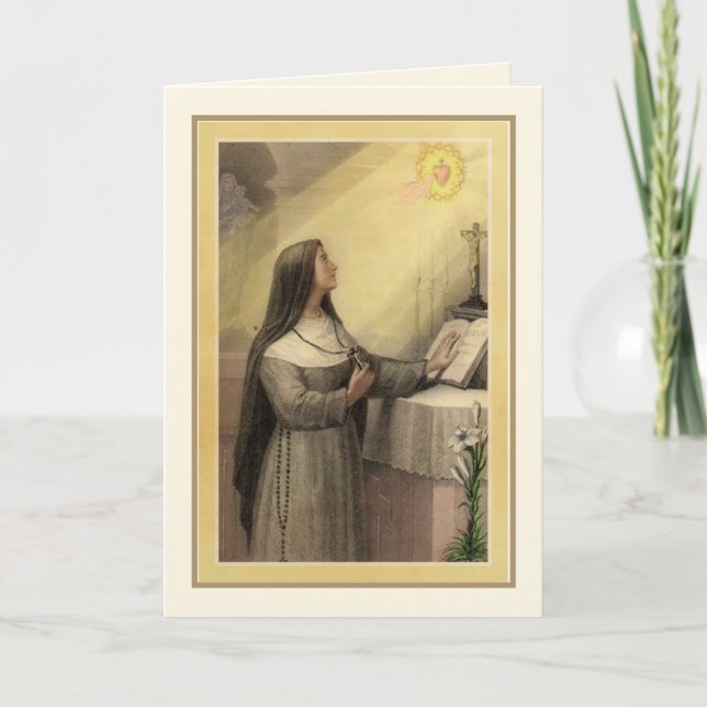 Tarjeta Nun Sagrado Corazón de Jesús (Anverso)