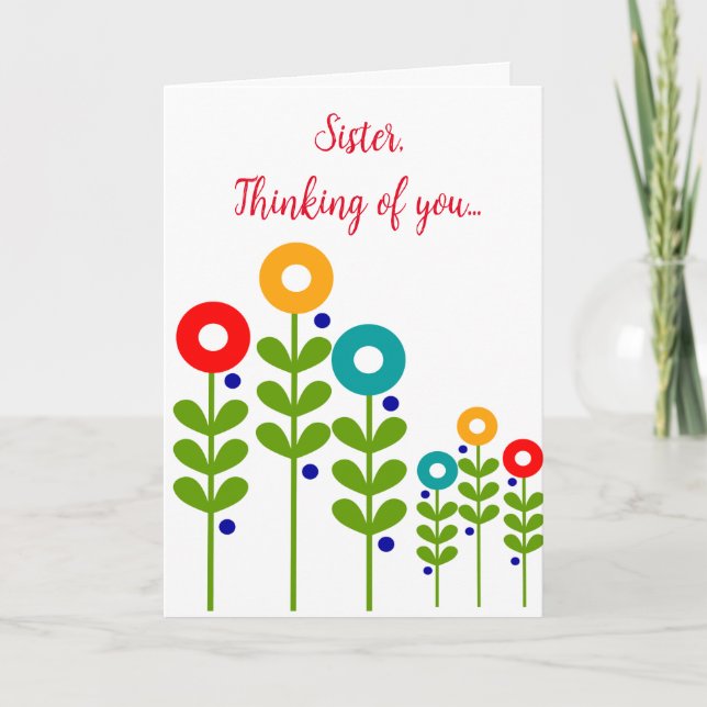 Tarjeta Nun Thinking of You (Anverso)