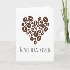 Tarjeta Nunca bebió café gracioso te amo las cartas