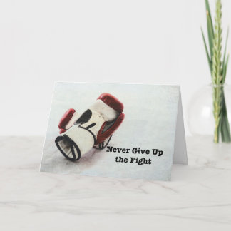 Tarjeta Nunca dé para arriba la lucha que encajona la