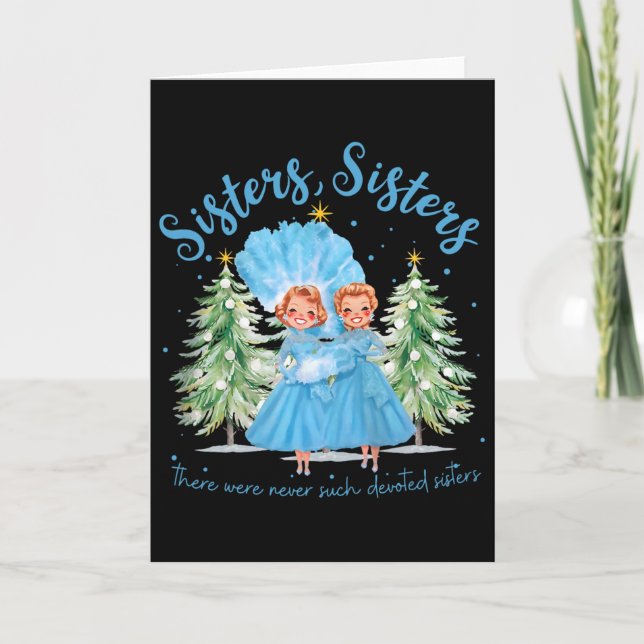 Tarjeta Nunca Hubo Hermanas Tan Dedicadas Navidad Xm (Anverso)