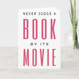 Tarjeta Nunca juzgues un libro por su película