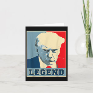 Tarjeta Nunca la leyenda presidencial de Donald Trump fue