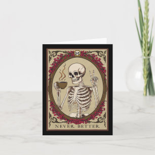 Tarjeta Nunca Mejor Halloween Gracioso Para Hombres