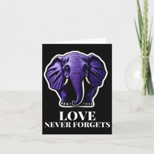 Tarjeta Nunca Olvida Elefante Para Mujer Alzheimerheimer