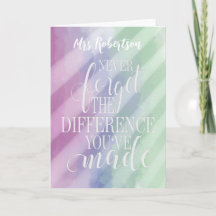 Nunca olvides la diferencia que has hecho Gracias.