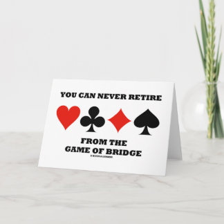 Tarjeta Nunca Puedes Retirarte Del Juego De Puente