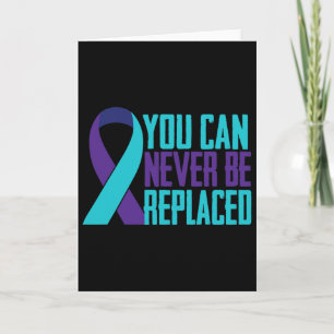 Tarjeta Nunca Puedes Ser Reemplazado Conciencia del Suicid