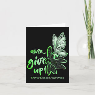 Tarjeta Nunca Renuncie a la Enfermedad Renal de Mariposa C