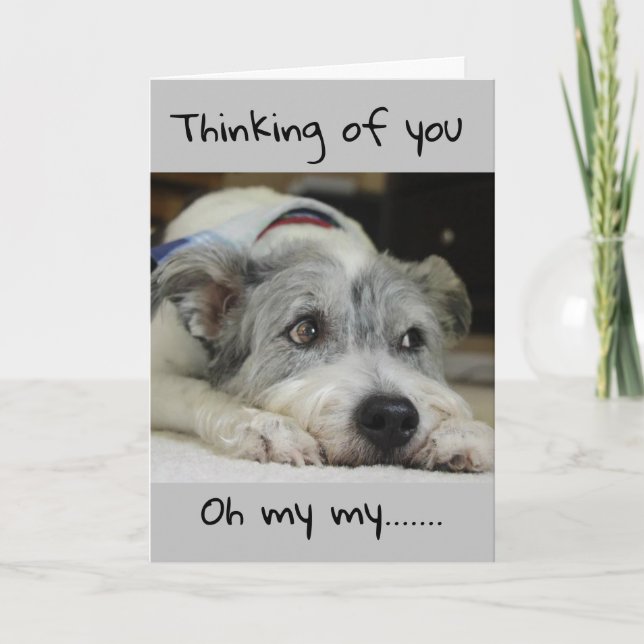 TARJETA NUNCA SABÍA CUÁNTO "TE ECHARÍA DE MENOS" (Anverso)