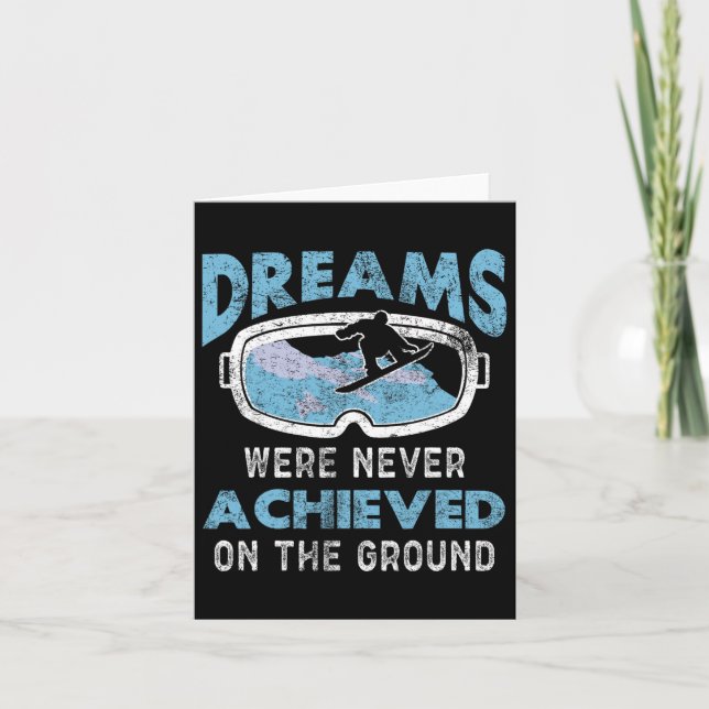 Tarjeta Nunca Se Lograron Sueños De Snowboard (Anverso)