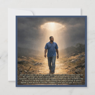Tarjeta Nunca separado de Dios