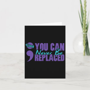 Tarjeta Nunca ser reemplazado Semicolon Stay Mental Health