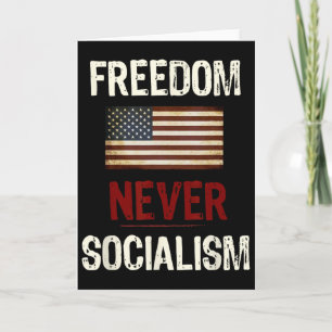 Tarjeta Nunca Socialismo Antisocialista Republicano 