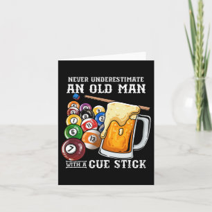 Tarjeta Nunca Subestimes A Un Viejo Con Un Palo De Cuchill
