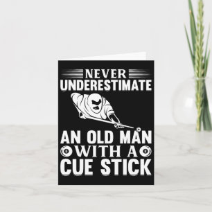 Tarjeta Nunca Subestimes A Un Viejo Con Un Palo De Cuchill