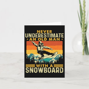 Tarjeta Nunca Subestimes A Un Viejo Hombre - Nieve