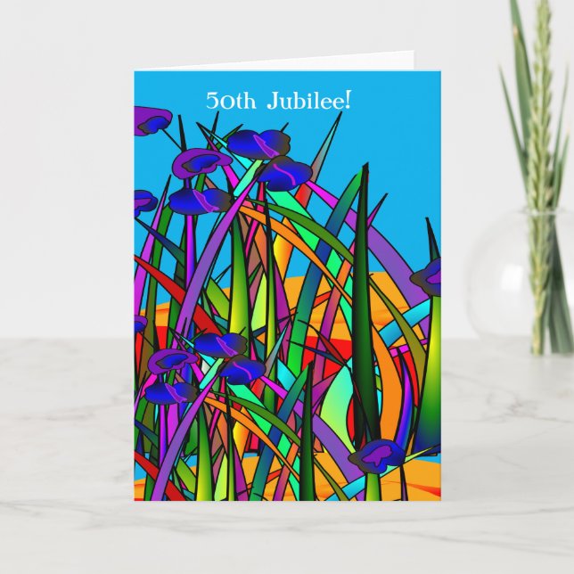 Tarjeta Nuns 50 Jubilee Artsy Floral Sherpa Blanket (Anverso)