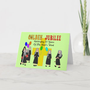 Tarjeta Nuns Golden Jubilee Gifts