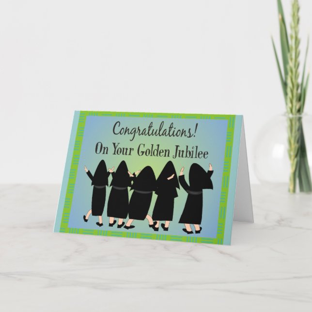 Tarjeta Nuns Golden Jubilee Gifts (Anverso)