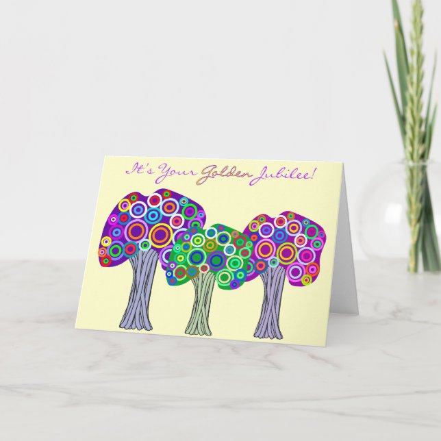 Tarjeta Nuns Regalos de 50 Aniversario del Jubileo de Oro (Anverso)