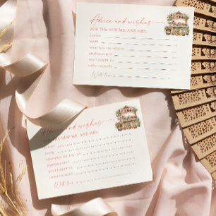 Tarjeta Nupcial de Consejos y Deseos Fresh Off The