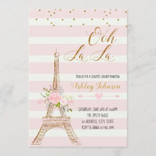 Tarjeta nupcial de la invitación de la ducha de