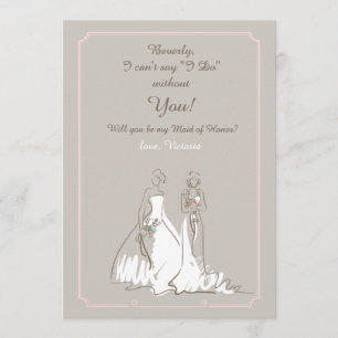 Tarjeta nupcial de la petición del fiesta