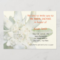 Tarjeta nupcial floral de la invitación de la