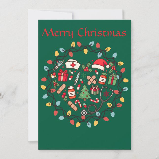 Tarjeta Nurse Flat Greeting Card (Anverso)