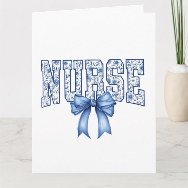 Tarjeta Nurse Greeting Card (Anverso)