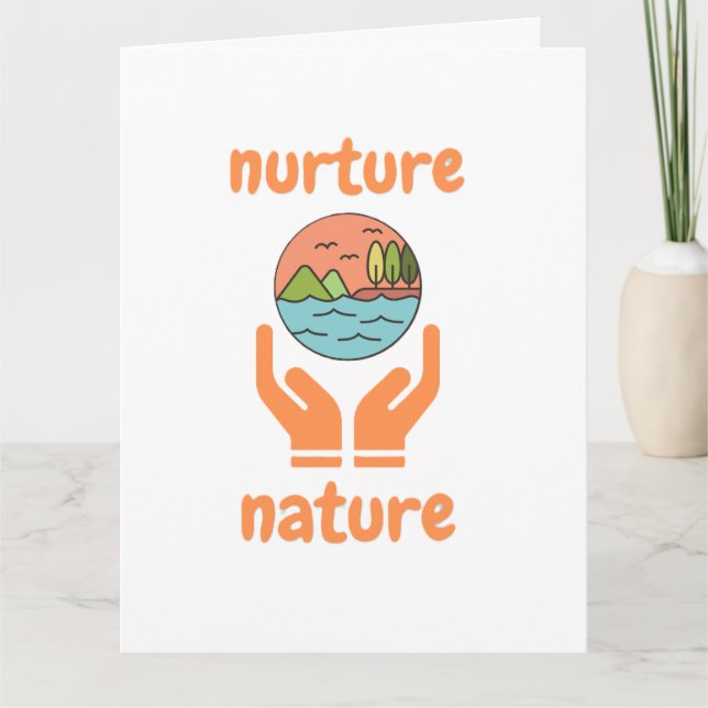 Tarjeta Nurture of nature, life quotes  (Anverso)