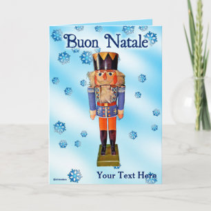 Tarjeta Nutcracker alemán - Buon Natale
