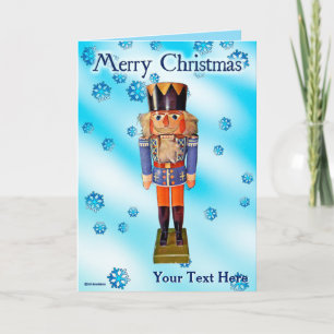 Tarjeta Nutcracker alemán - Feliz Navidad