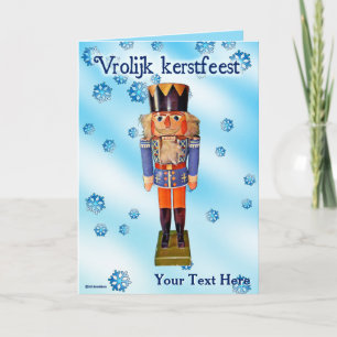 Tarjeta Nutcracker Alemán - Festival de kerstfeest de Vrol