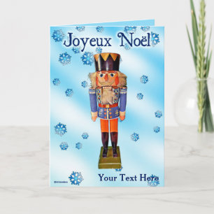 Tarjeta Nutcracker alemán - Joyeux Noël
