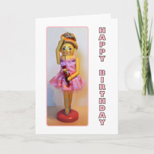 Tarjeta Nutcracker Ballerina Feliz Cumpleaños