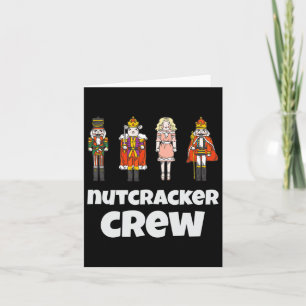 Tarjeta Nutcracker Crew Familia Coincidiendo con Xmas Boys