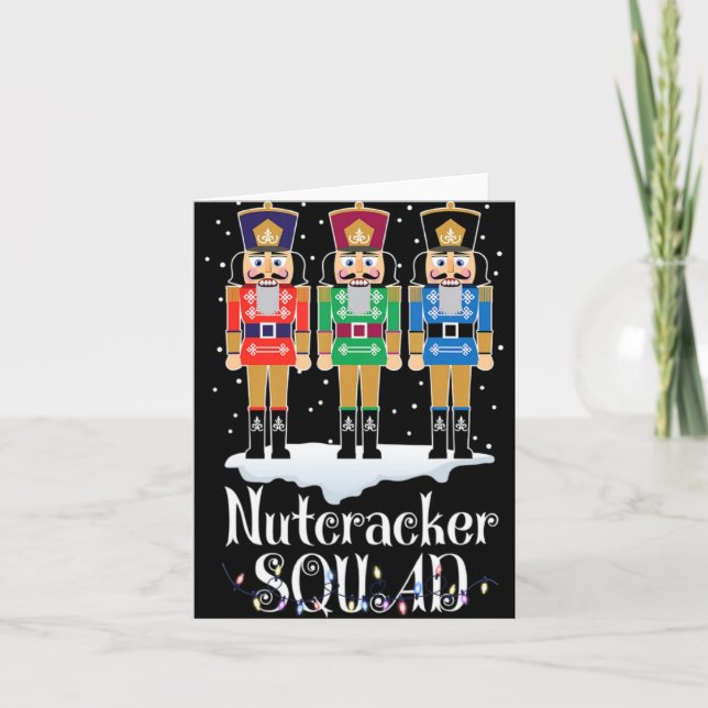 Tarjeta Nutcracker Squad Ballet Dance Christmas Xmas Light (Anverso)