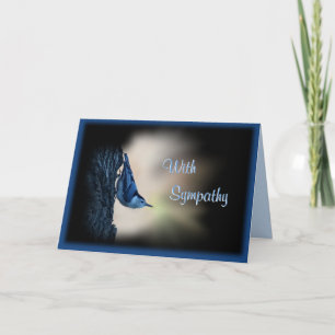 Tarjeta Nuthatch Bird Sympathy - personalizar en cualquier