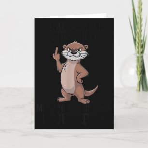 Tarjeta Nutria Brillo Pequeño Soplón Ocúpate de tus Asunto