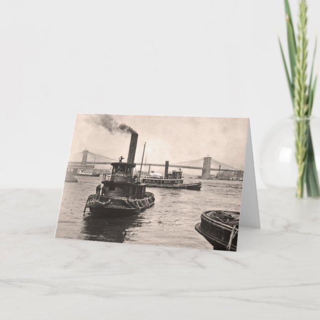 Tarjeta NY Harbour Tugs (Anverso)