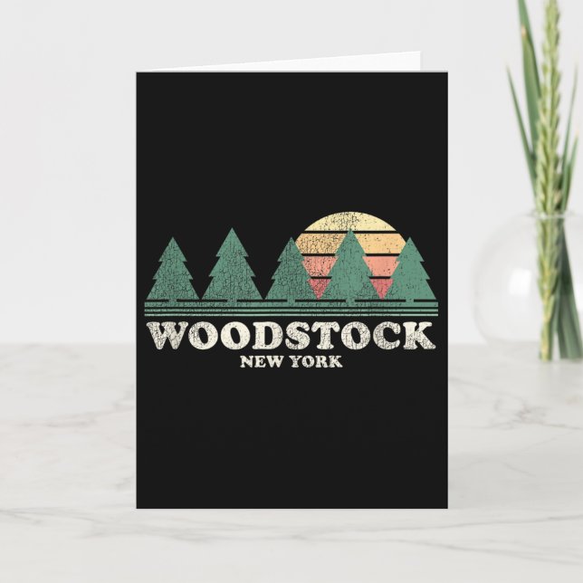 Tarjeta Ny Vintage Throwback Tee Retro 70s Design  (Anverso)