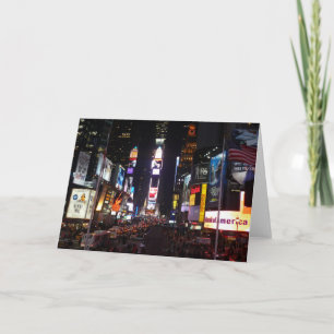 Tarjeta nyc veces cuadrado