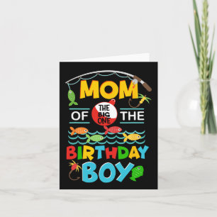 Tarjeta O Aliado De Pescado Un Aniversario De La Madre Del
