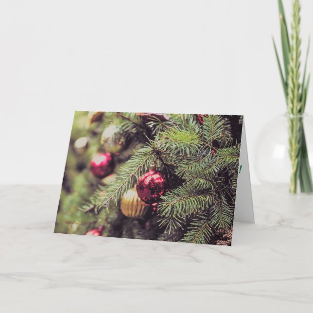 Tarjeta O árbol de Navidad (Anverso)