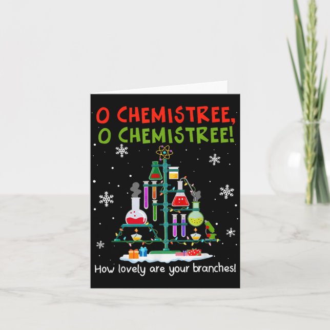 Tarjeta O Chemistree How Lovely Are Your Branches Teacher  (Anverso)